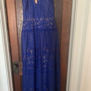 BCBG gown with cutout design